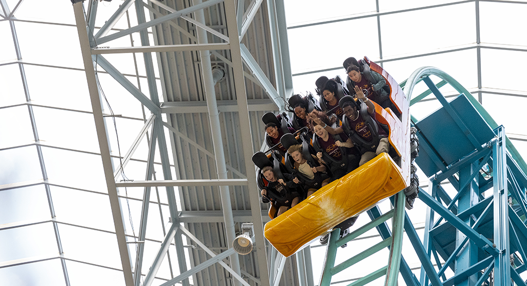 Students on rollercoaster
